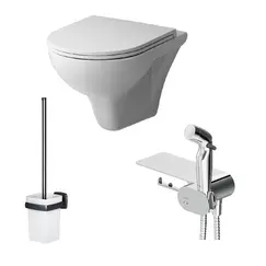 AM.PM Gem набор подвесной унитаз с гиг.душем