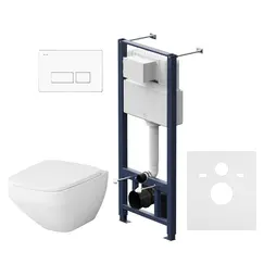 AM.PM Инсталл с клав Pro S белый с подв унит Inspire V2.0 FlashClean с сид м/л