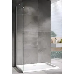 Душевая перегородка ABBER Zart Z80 профиль хром, стекло прозрачное