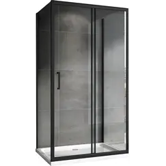 Душевой уголок ABBER Schwarzer Diamant AG30100B-S100B-S100B пристенный