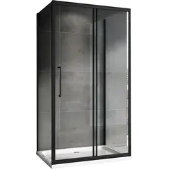 Душевой уголок ABBER Schwarzer Diamant AG30100BH-S100B-S100B пристенный