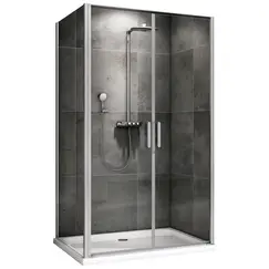 Душевой уголок ABBER Sonnenstrand  прозрачное/хром , в угол