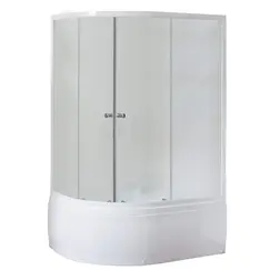 Душевой угол Royal Bath RB 8120BK ассиметричный