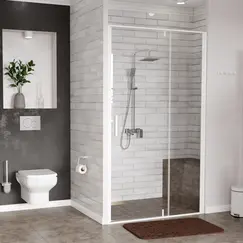 Душевая дверь WasserKRAFT Neime 19P04 прозрачное/белый