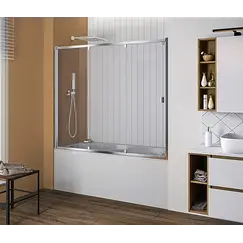 Шторка для ванны Good Door SCREEN WTW высота 140 прозрачное