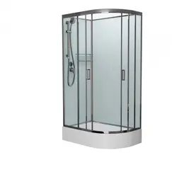 Душевая кабина Frank F412/1 М  L/R Brilliant  матовое стекло средний поддон