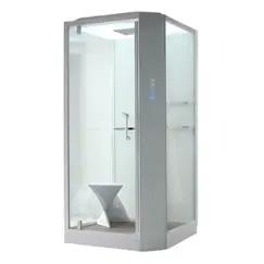 Душевая кабина прямоугольная с паром Orans SR-89101RS White  100х100 низкий поддон