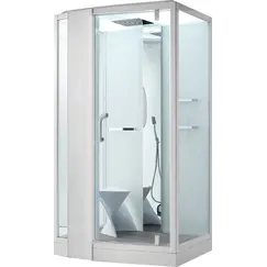 Душевая кабина прямоугольная с паром Orans SR-89105RS/LS White  L/R