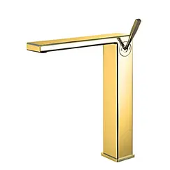 Смеситель для накладной раковины ACWEN 2331С матовое золото