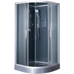 Душевая полукруглая кабина с крышей ESG-80CR/90CR/100CR низкий поддон