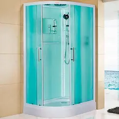 Душевая кабина Esbano ES-L115CR  L/R с крышей и LED освещением 85х115