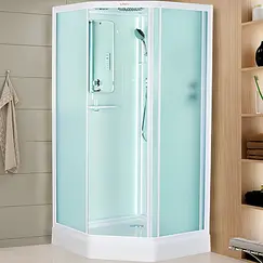 Кабина пятиугольная  с крышей и LED освещением ESBANO  ES-L90PR/ ES-L100PR