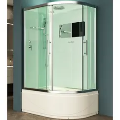 Душевая кабина  с крышей и высоким поддоном EST-129CRB L/R 120x90