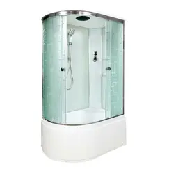 Душевая кабина AvaCan EM 4511R с рисунком/хром, высокий поддон