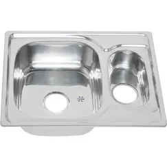 Мойка 6350S MELANA 0,8/180  1,5-я чаша врезная п с сифоном