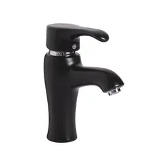 Смеситель д/ум MLN-F-002CBK-M керамический, однорычажный, черный матовый