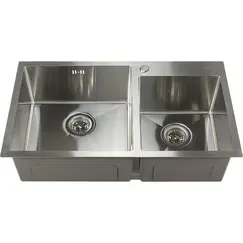 Мойка S8045H MELANA ProfLine 3,0/220 САТИН 2-я чаша, врезная