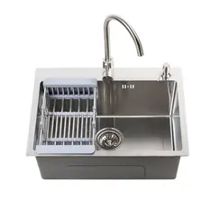 Мойка D6045H+4 сатин MELANA ProfLine 3,0/220 комплект мойки из нержавеющей стали 5 в 1