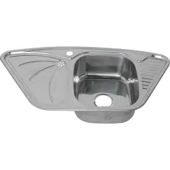 Мойка 9550А MELANA 0,8/180 врезная  с сифоном