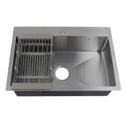 Мойка H6545 MELANA ProfLine 3,0/200 САТИН врезная  с коландером