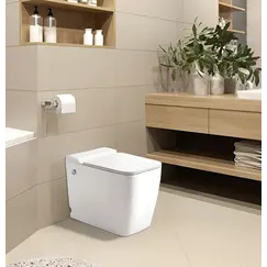 Унитаз Ceruttispa CT10196 MAIELLA Pulse приставной с функцией импульсного смыва, безободковый