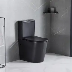 Унитаз Ceruttispa SELLA MB CT9865  напольный безободковый черный матовый