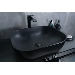 Накладная раковина для ванной Gid Bm1302 черная матовая