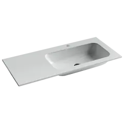 Раковина накладная Ceramica Nova Grace 1010*457*137 мм, чаша справа, с отверстием под смеситель