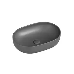 Умывальник чаша Ceramica Nova накладная овальная (цвет Антрацит Матовый) Element 600*415*135мм