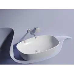 Умывальник чаша Ceramica Nova накладная овальная (цвет Белый Матовый) Element 600*380*138мм