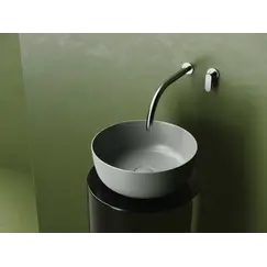 Раковина Ceramica Nova накладная круглая 356*356*135, без перелива, цвет антрацит матовый