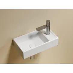 Умывальник подвесной Ceramica Nova L/R  ,белый матовый Element 407*217*100