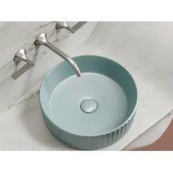 Умывальник чаша Ceramica Nova накладная круглая (цвет Зеленый Матовый) Element 360*360*115мм