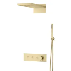 Встраиваемая  душевая система Boheme FUSION 130-MG MAT GOLD