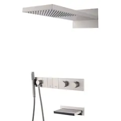 Встраиваемая  душевая система  Boheme ZODIAC 133-2-NB сталь