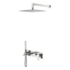 Душевая система встраиваемая  Boheme Qubic 474-NB Brushed Nickel
