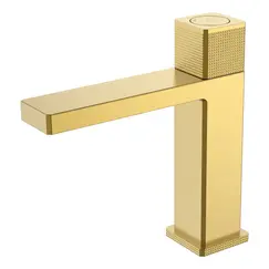 Смеситель автоматический для раковины Boheme QUAD 159-MG матовое золото