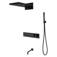 Встраиваемая  душевая система с термостатом и изливом Boheme FUSION 131-2-B