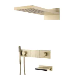 Встраиваемая  душевая система  Boheme ZODIAC 132-2-G золото
