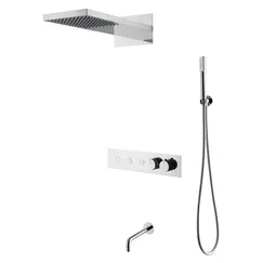 Душевая система с термостатическим смесителем и изливом Boheme FUSION 131-2-CR CHROME