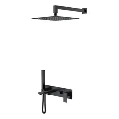 Душевая система встраиваемая  Boheme Qubic 474-B Matt Black