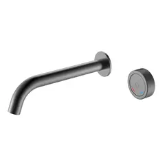 Смеситель автоматический для умывальника BOHEME TECH GUN METAL 158/2-GM