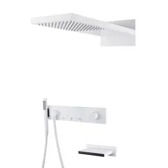 Встраиваемая  душевая система  Boheme ZODIAC 132-2-MW матовый белый