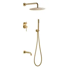 Душевая система встраиваемая  Boheme UNO 464-2-MG матовое золото матовая