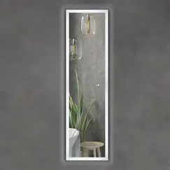 Вертикальное ростовое зеркало для ванной Comforty Люпин 440x1580 LED-подсветка, бесконтактный сенсор