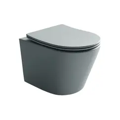 Подвесной унитаз CERAMICANOVA Balearica Rimless (цвет Антрацит Матовый)