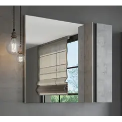 COMFORTY. Зеркало-шкаф "Эдинбург-60/75/90" бетон светлый