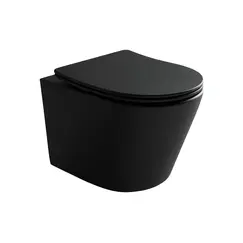 Подвесной унитаз CERAMICANOVA Balearica Rimless (цвет Черный Матовый)