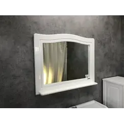 COMFORTY. Зеркало "Павия-100" белый глянец