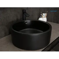 Накладная черная раковина для ванной Gid N9130bg